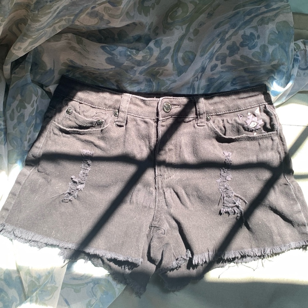 🎓🐈‍⬛🌑🎮🕋 denim shorts